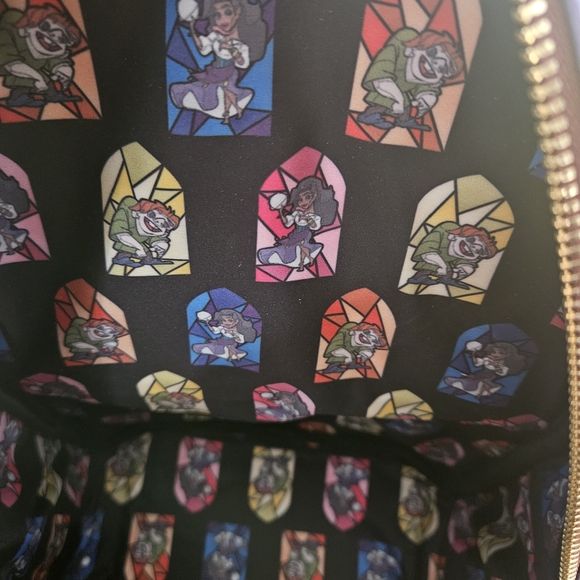 Loungefly Disney Humpback Of Notre Dame Mini Backpack Esmeralda Quasimodo - Picture 7 of 8